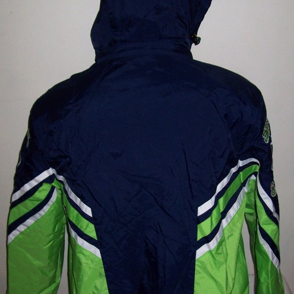 Seattle SEAHAWKS Starter Hooded Jacket S M L XL 2X - Picture 6 of 12